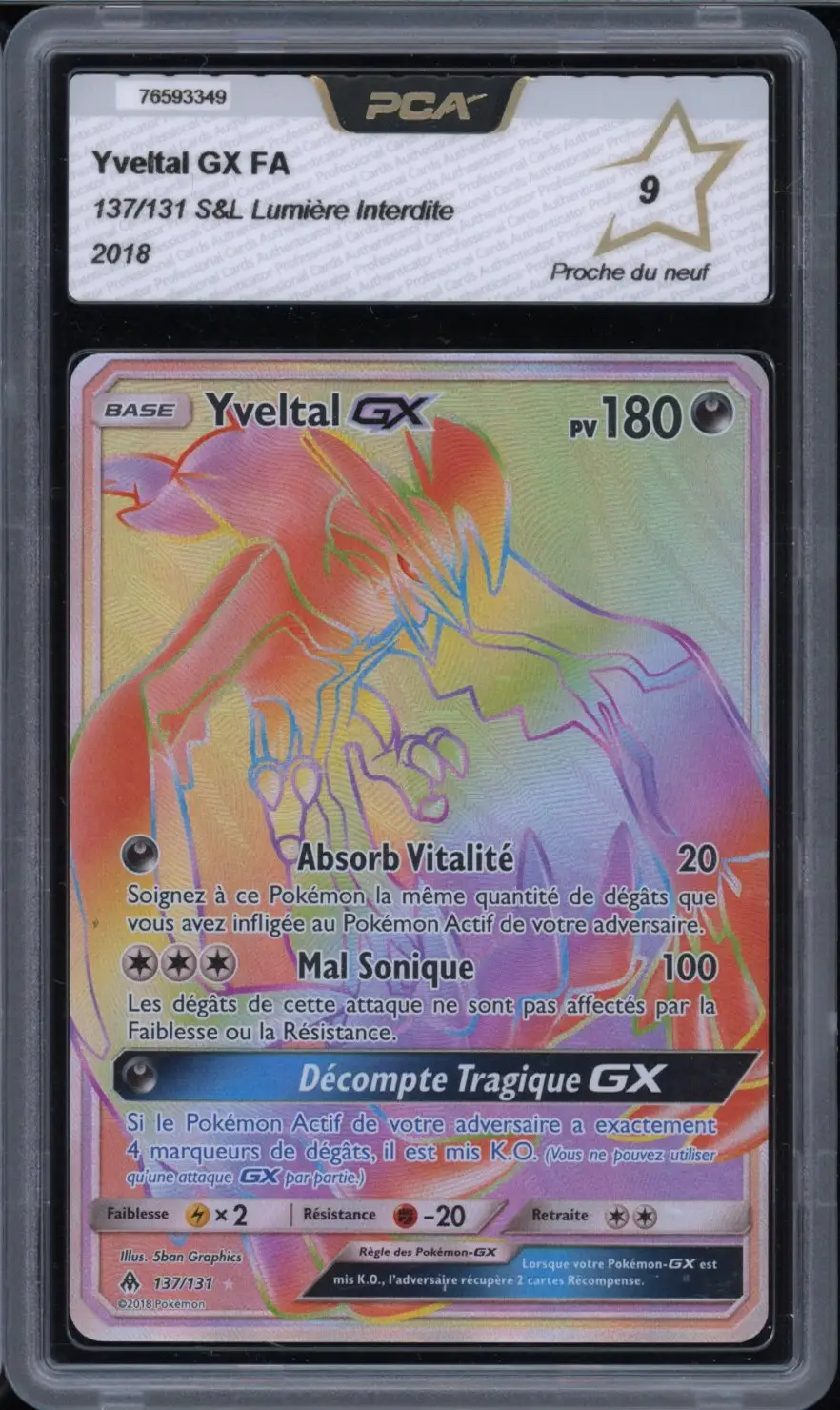PCA 9 Yveltal Gx Rainbow