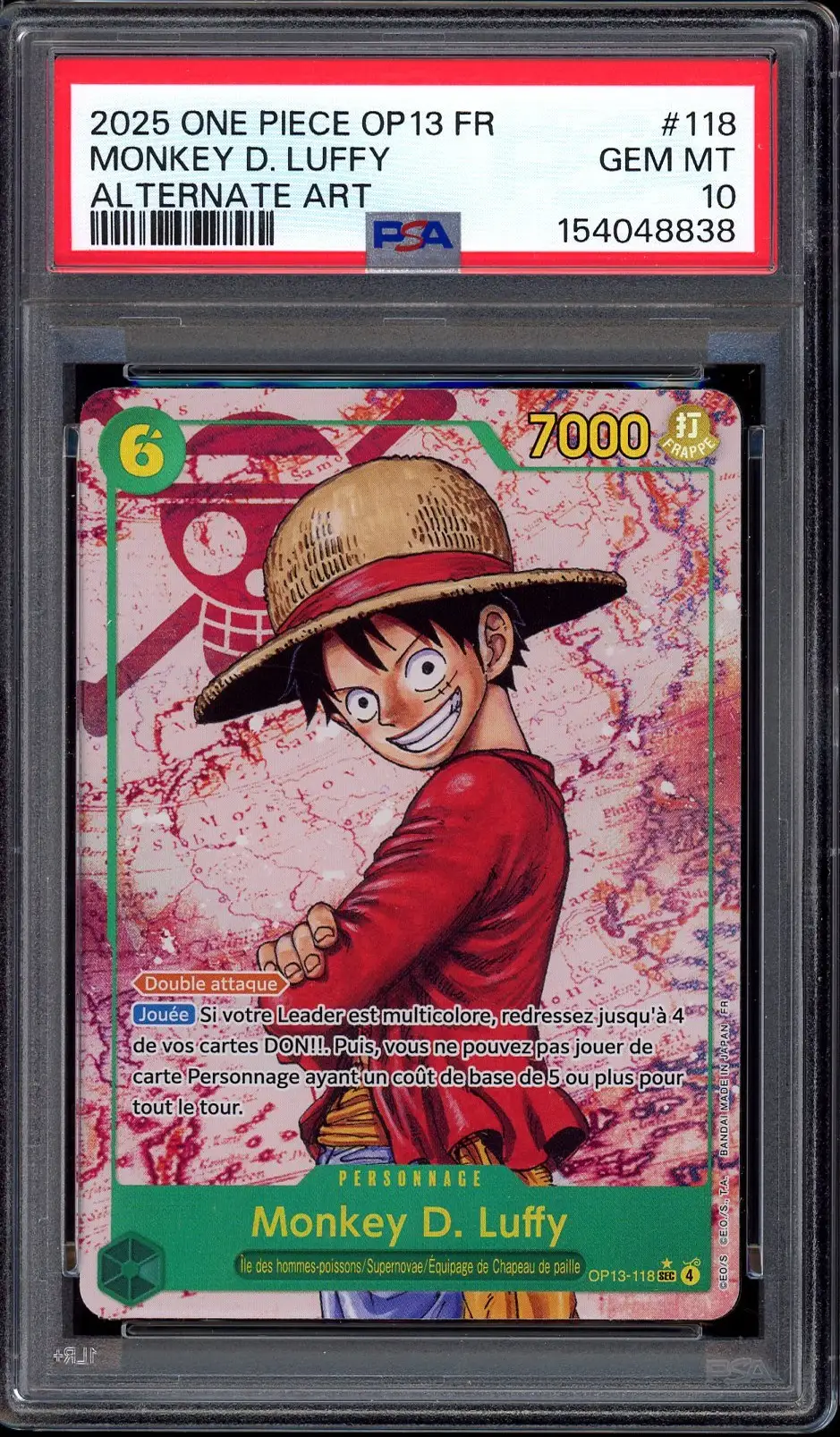 PSA 10 Monkey D. Luffy