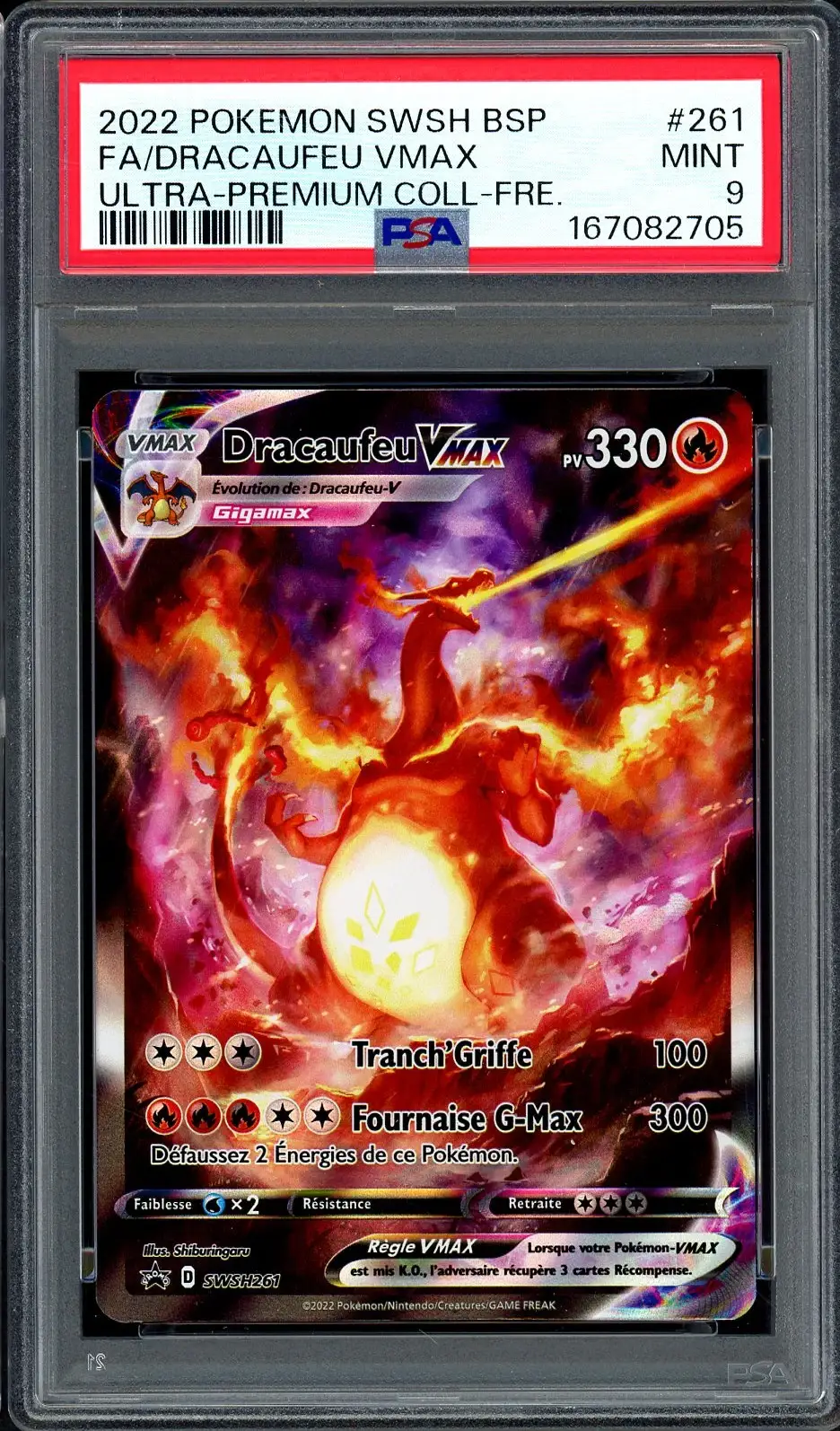 PSA 9 Dracaufeu VMax