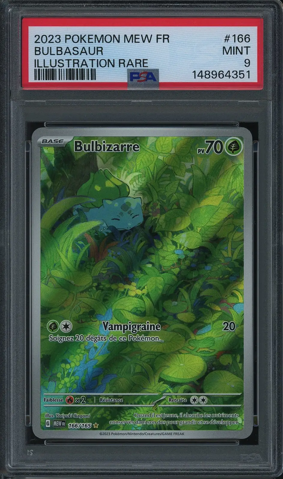 PSA 9 Bulbizarre