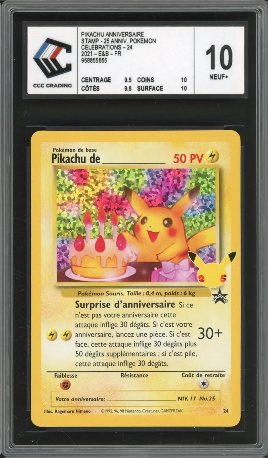 CCC 10 Pikachu de _____ Holo