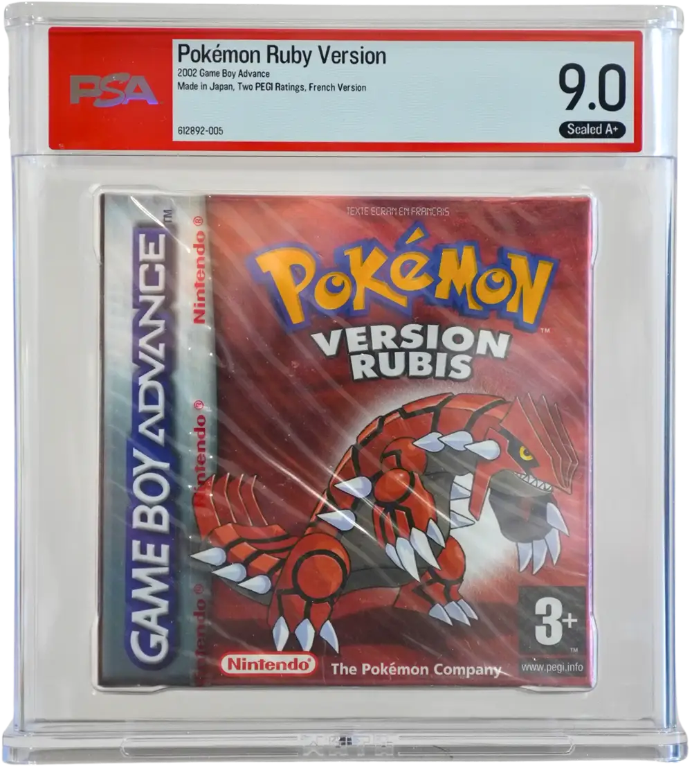 PSA 9.0 Pokémon Version Rubis