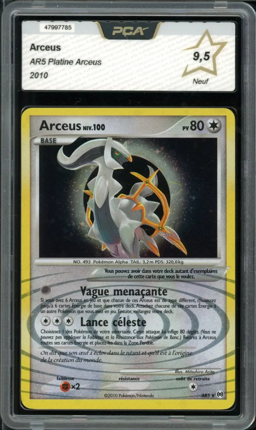 PCA 9.5 Arceus Holo