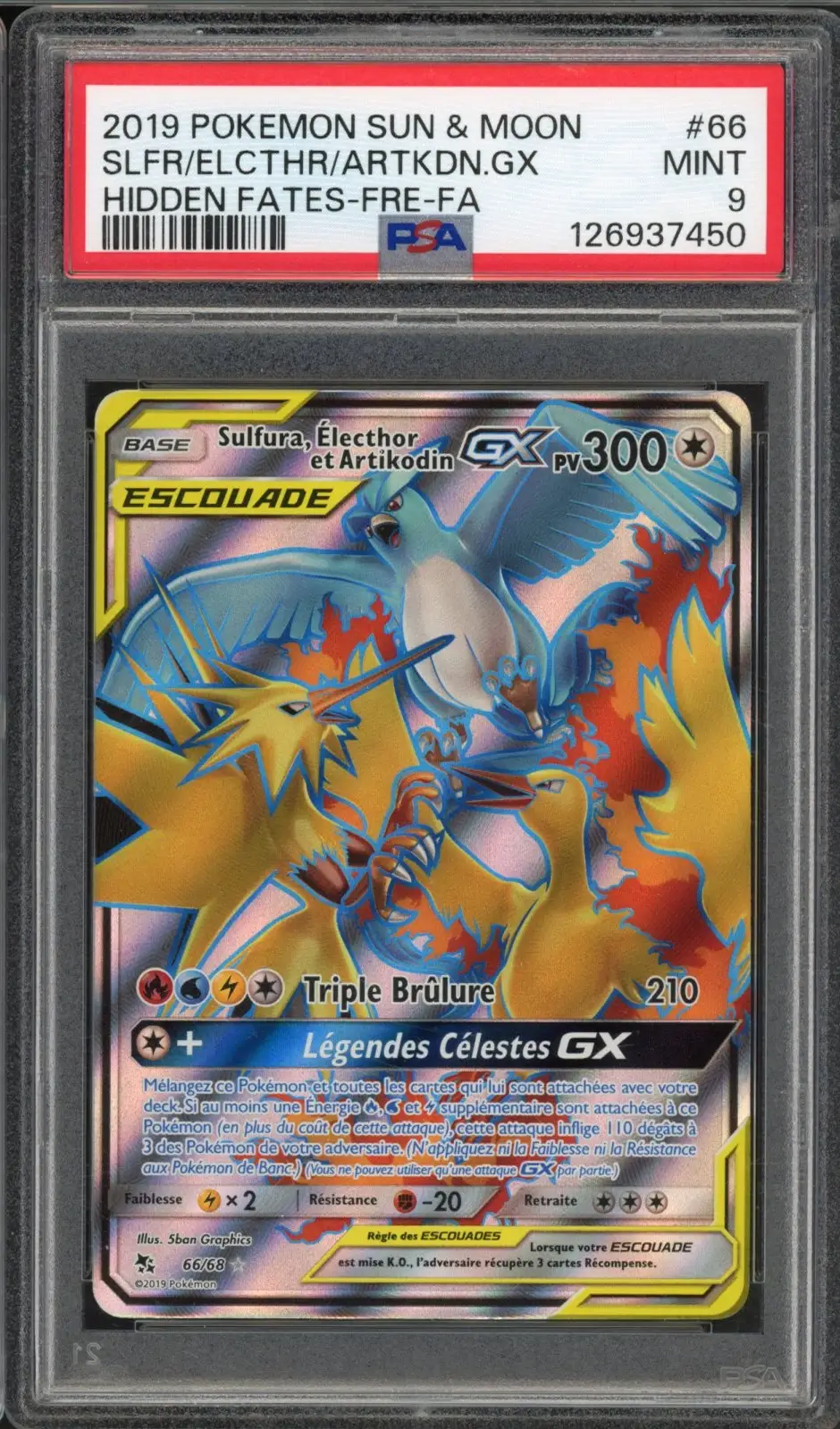PSA 9 Sulfura, Électhor et Artikodin Gx