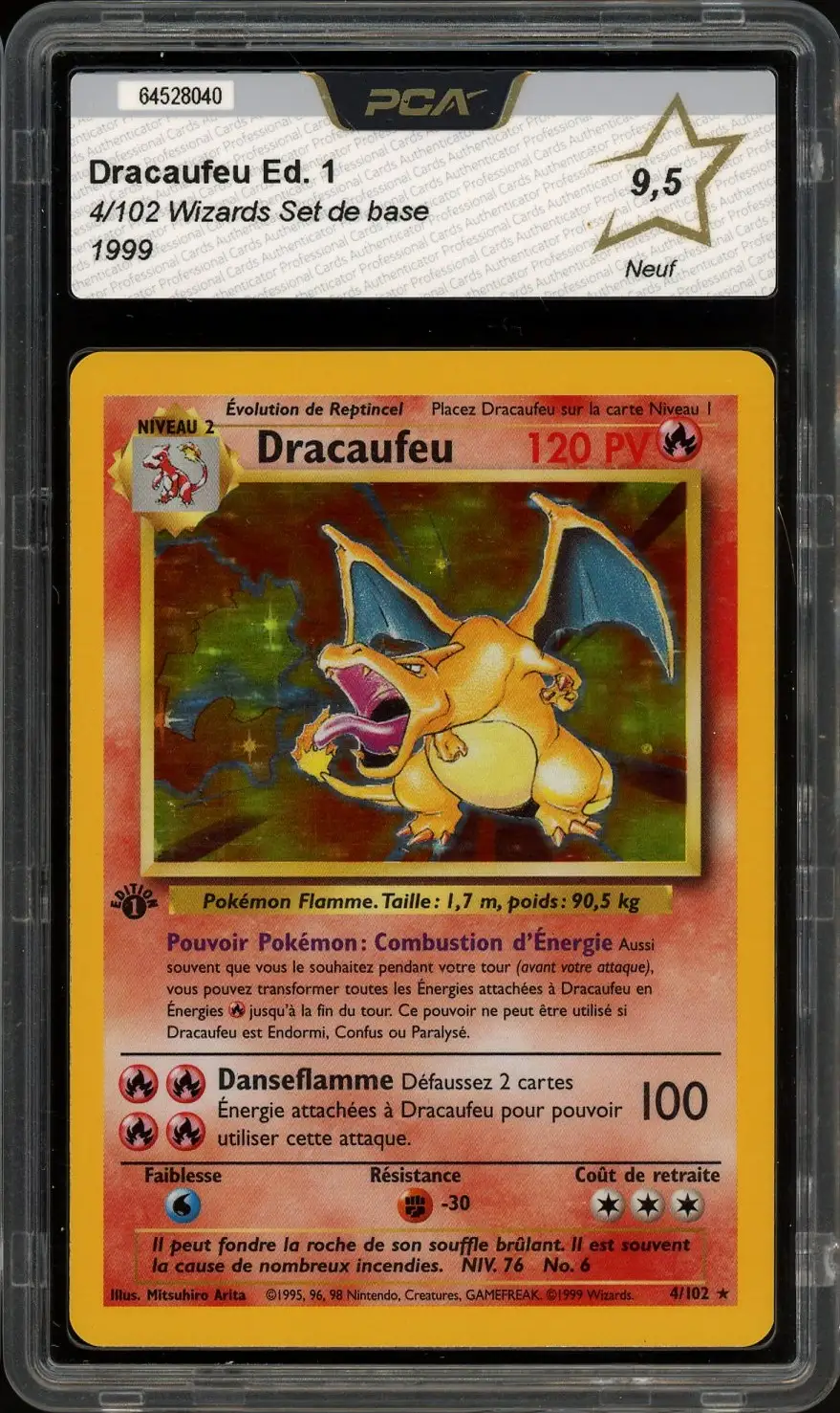 PCA 9.5 Dracaufeu Holo