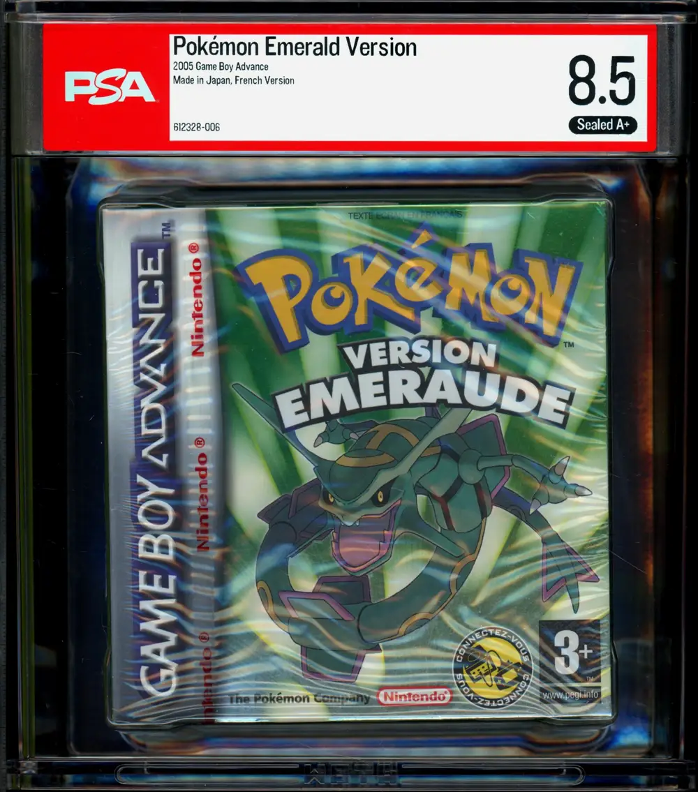 PSA 8.5 Jeu Game Boy Advance Pokémon Version Emeraude