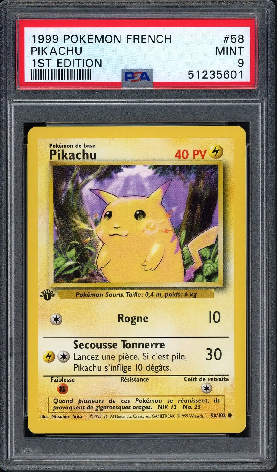 PSA 9 Pikachu