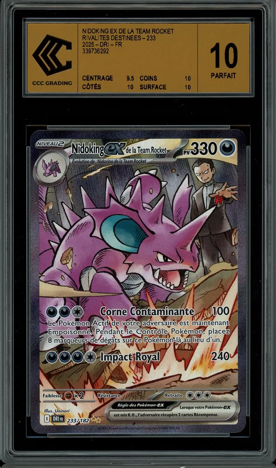 CCC 10 Nidoking Ex de la Team Rocket