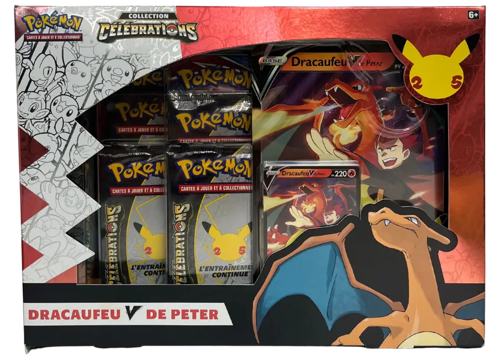 Coffret EB7.5 Célébrations Dracaufeu V de Peter