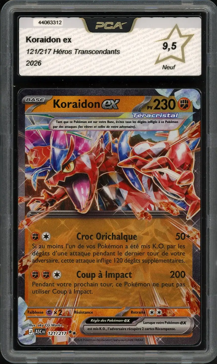 PCA 9.5 Koraidon Ex