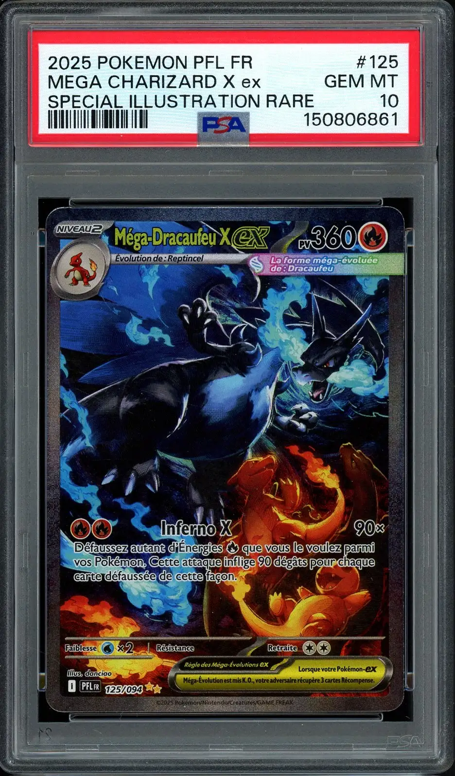 PSA 10 Méga-Dracaufeu X Ex