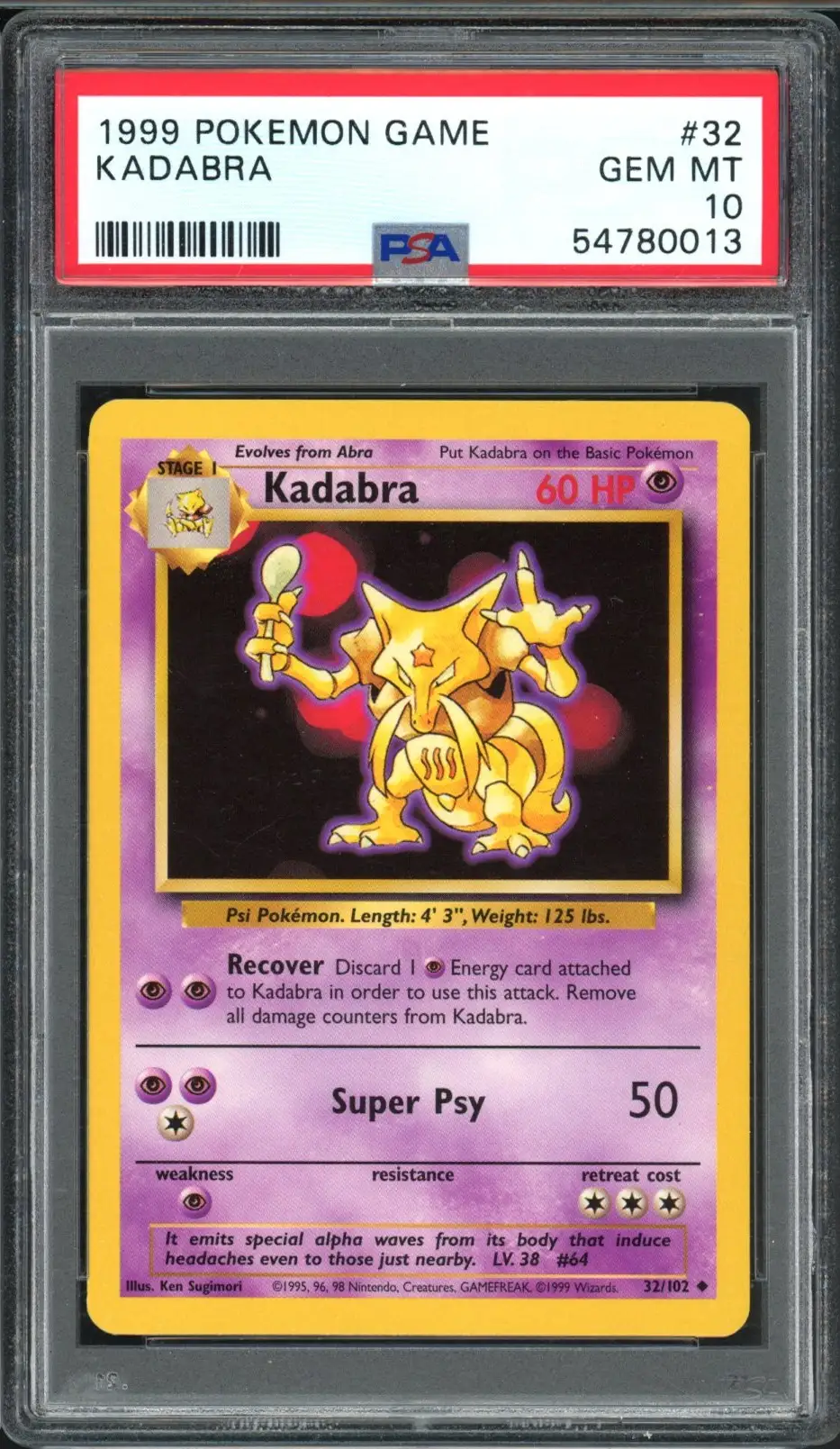 PSA 10 Kadabra
