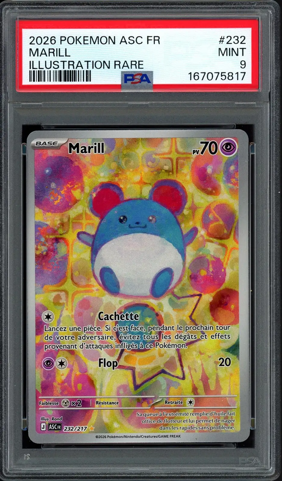 PSA 9 Marill
