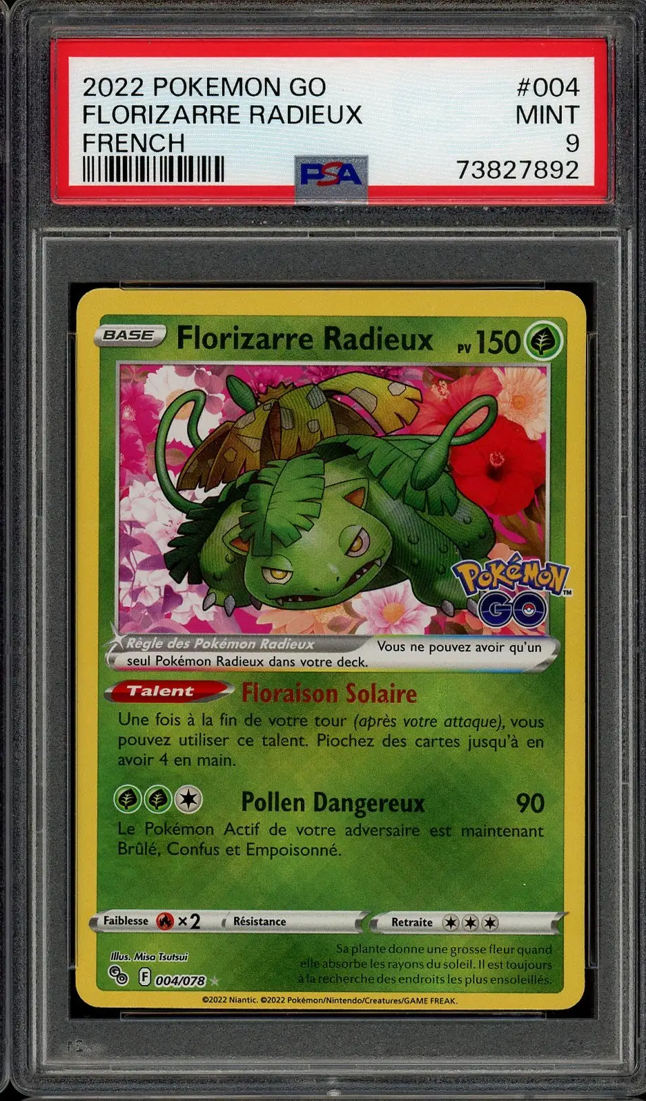 PSA 9 Florizarre Radieux