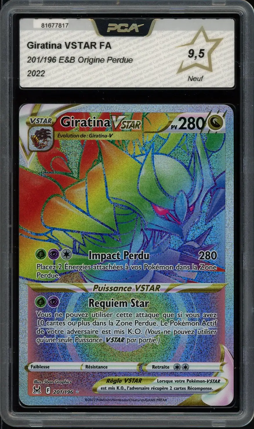 PCA 9.5 Giratina VStar Rainbow