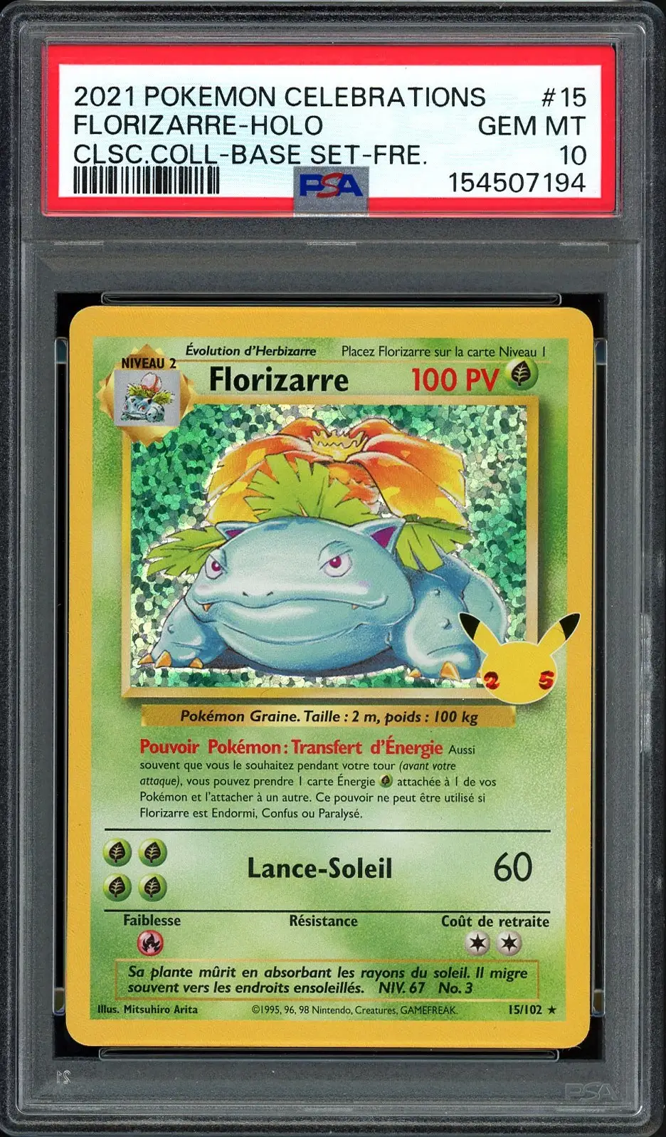 PSA 10 Florizarre Holo