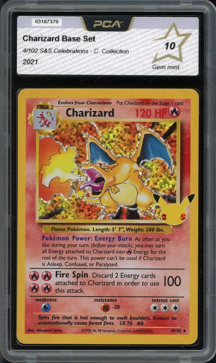 PCA 10 Charizard Holo