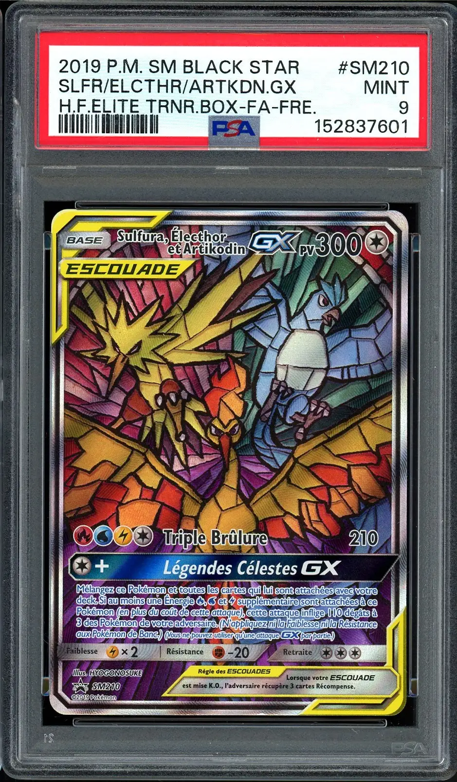PSA 9 Sulfura, Électhor et Artikodin Gx