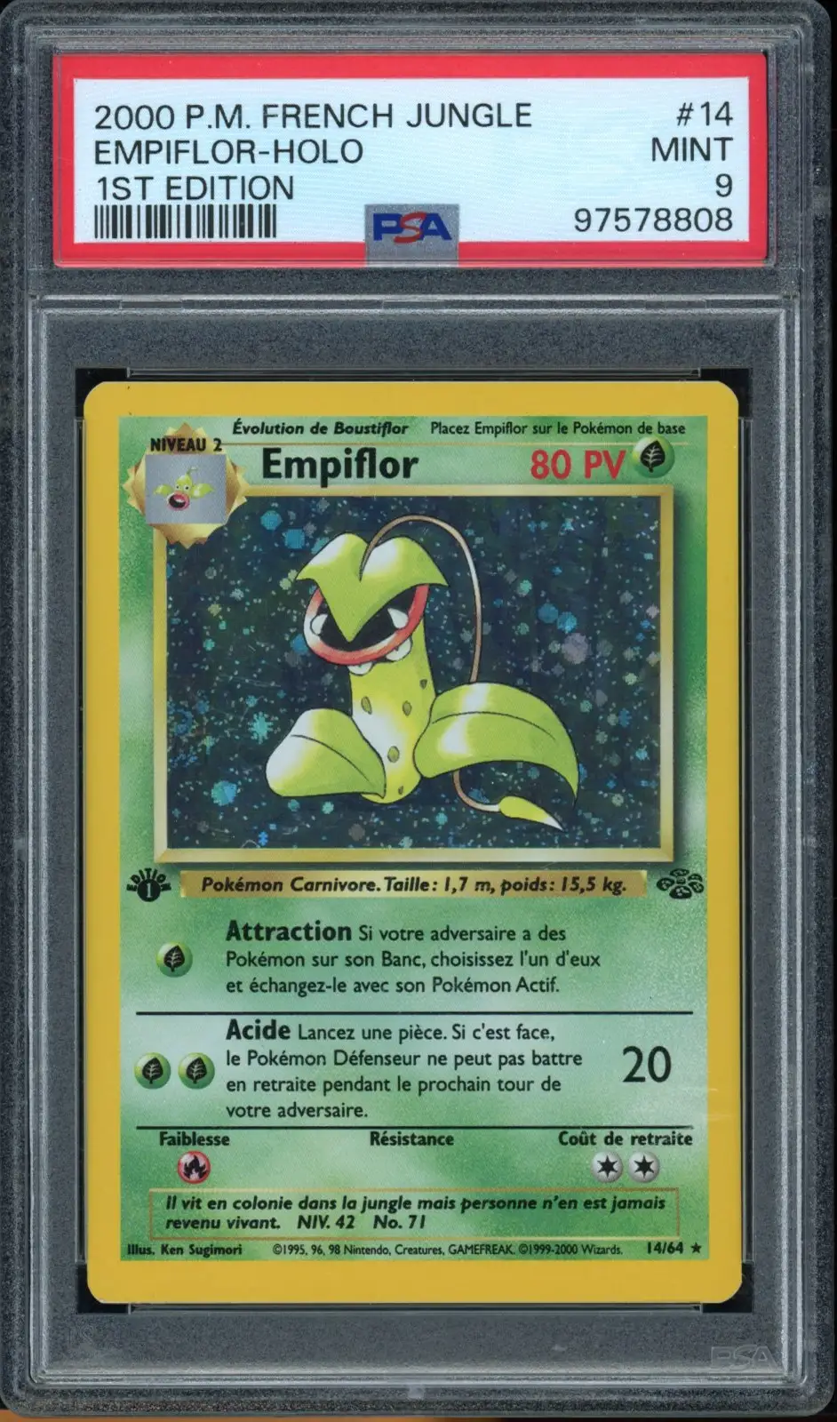 PSA 9 Empiflor Holo