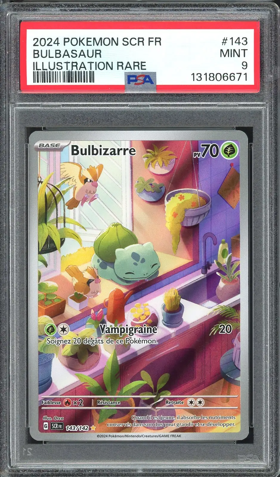 PSA 9 Bulbizarre