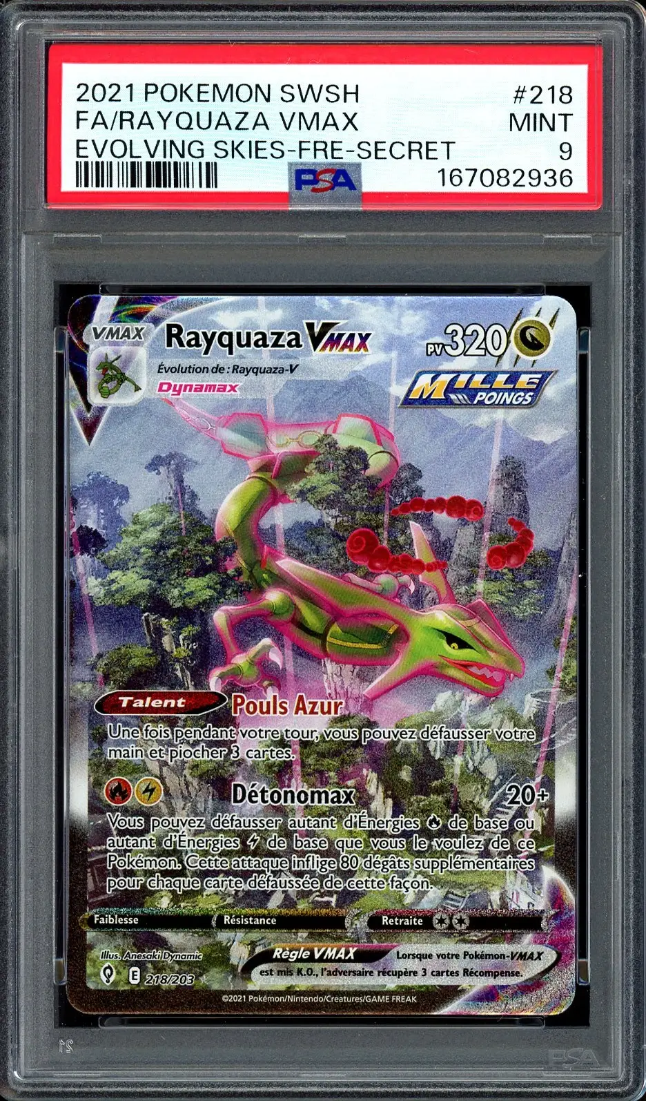 PSA 9 Rayquaza VMax