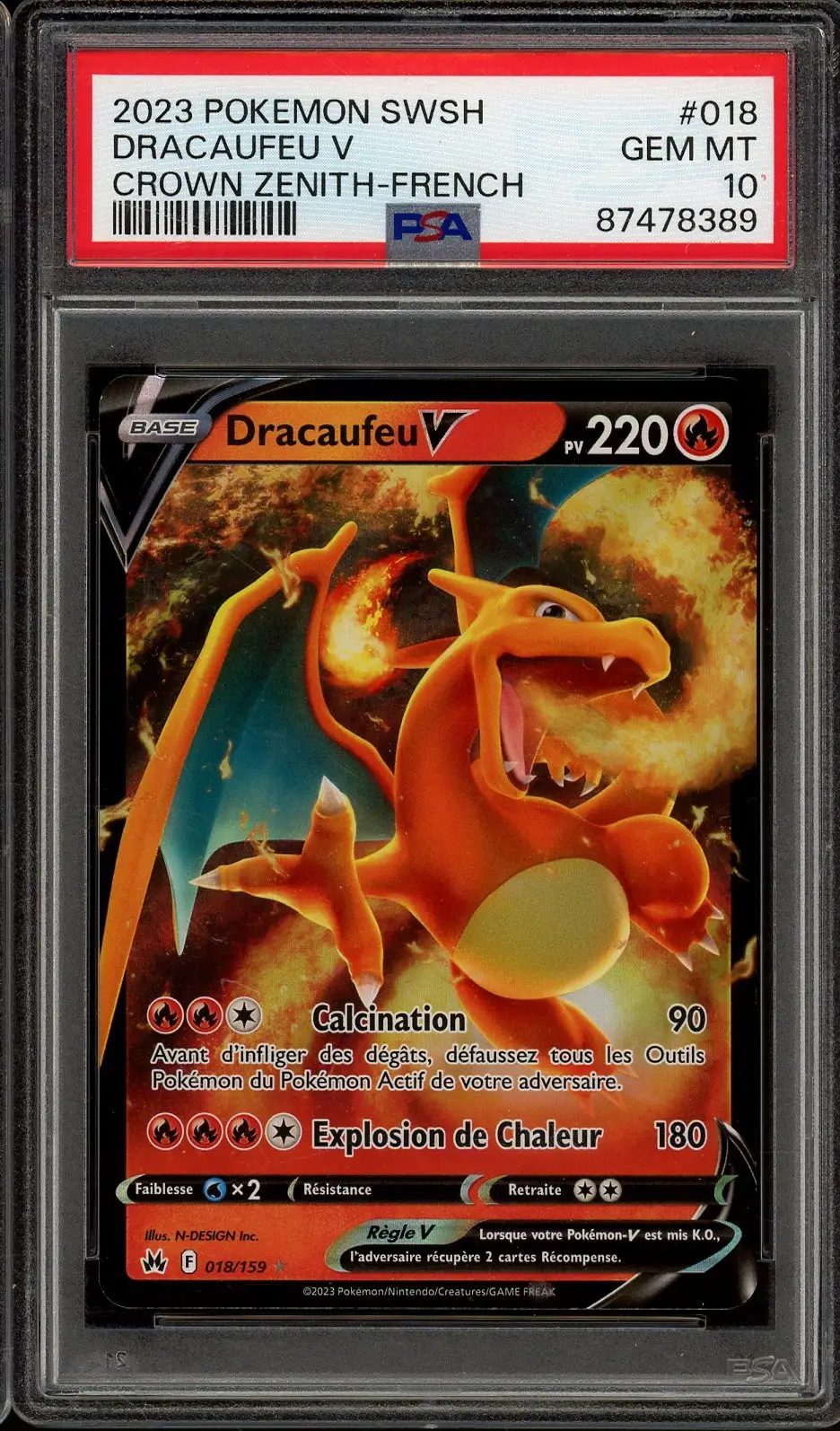 PSA 10 Dracaufeu V