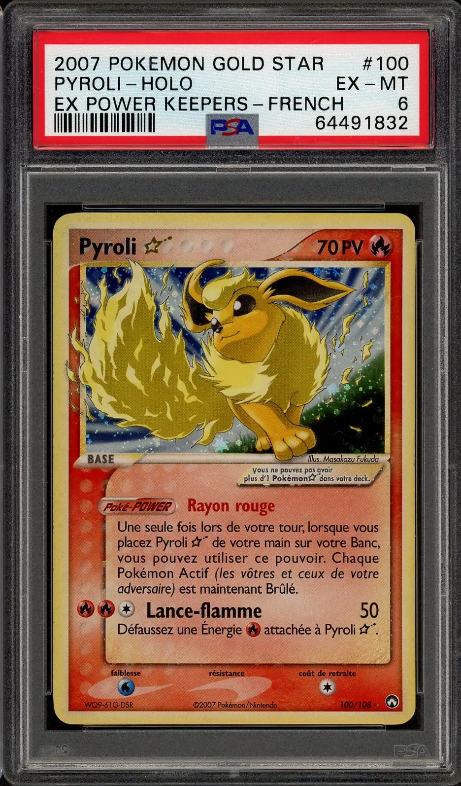 PSA 6 Pyroli Gold Star