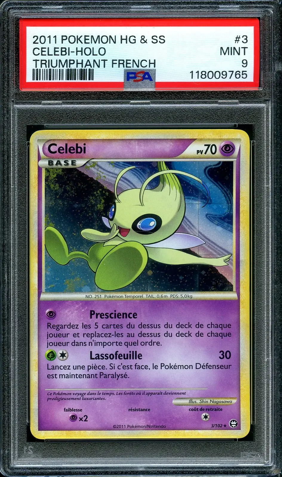 PSA 9 Celebi Holo