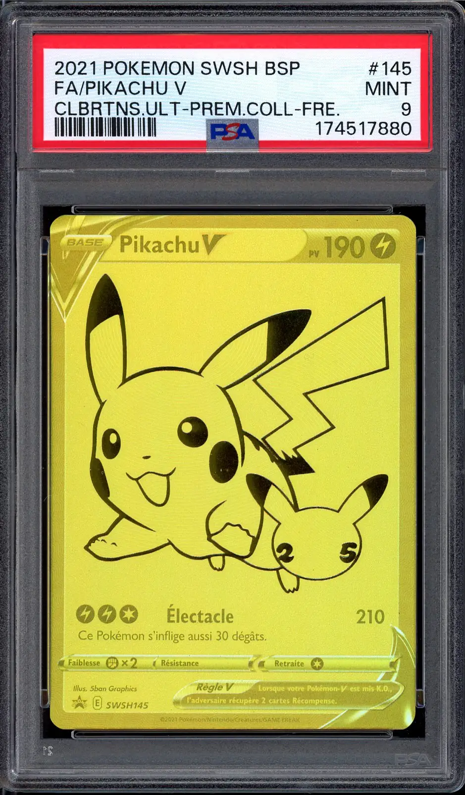 PSA 9 Pikachu V