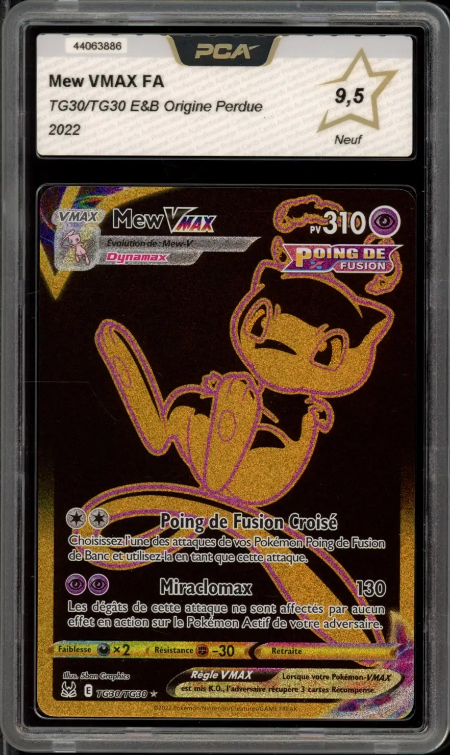 PCA 9.5 Mew VMax Gold