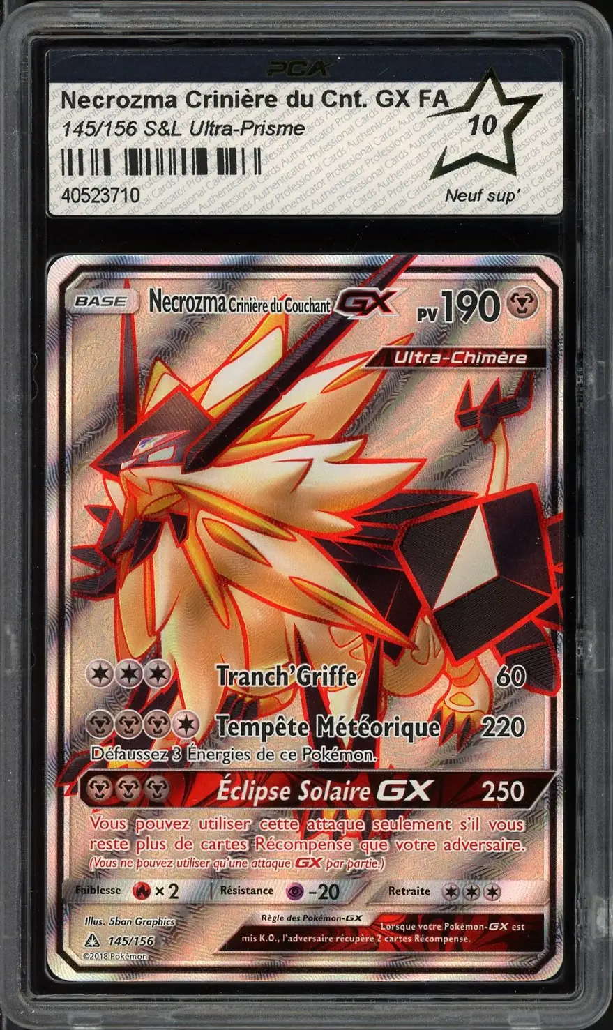 PCA 10 Necrozma Crinière du Couchant Gx