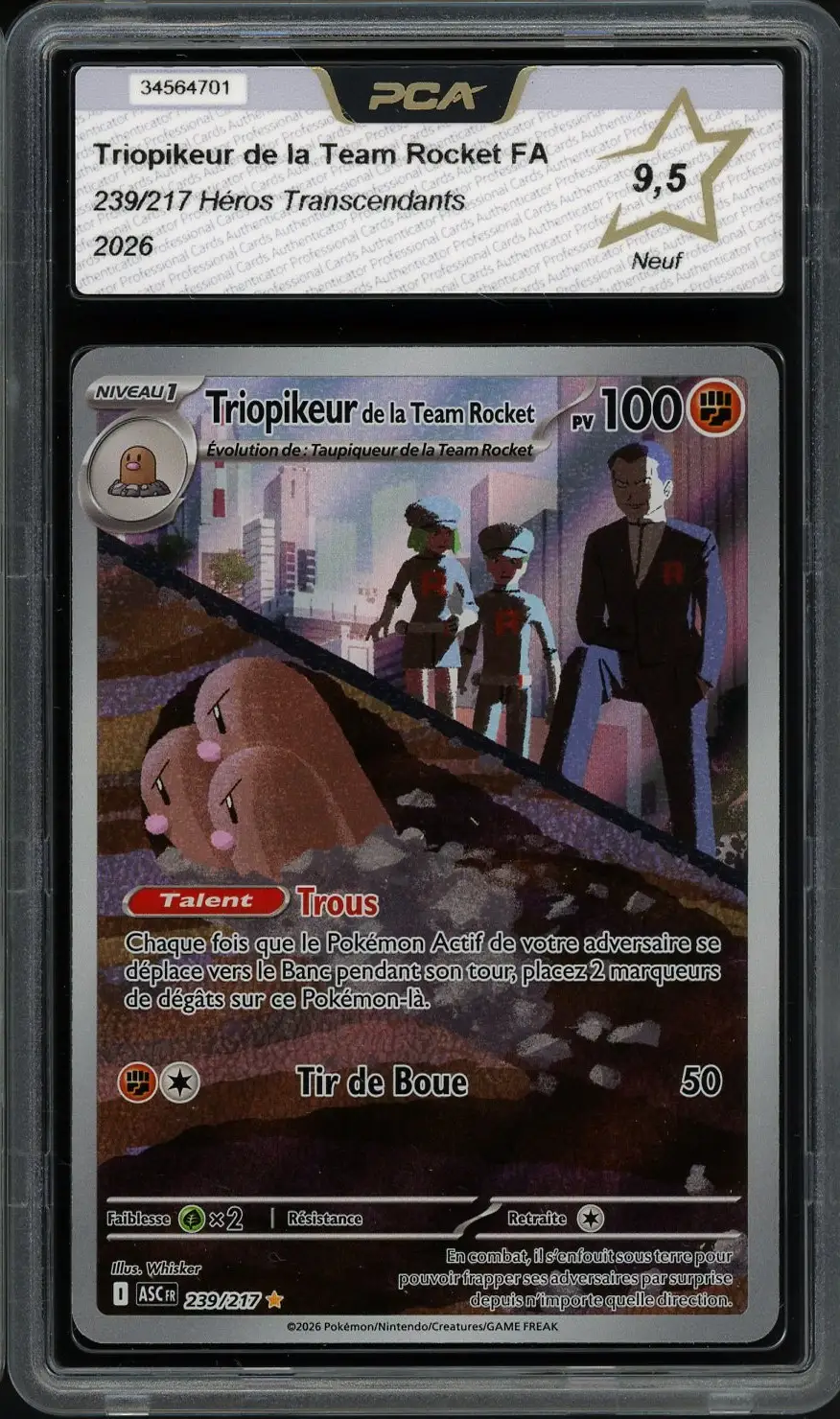 PCA 9.5 Triopikeur de la Team Rocket
