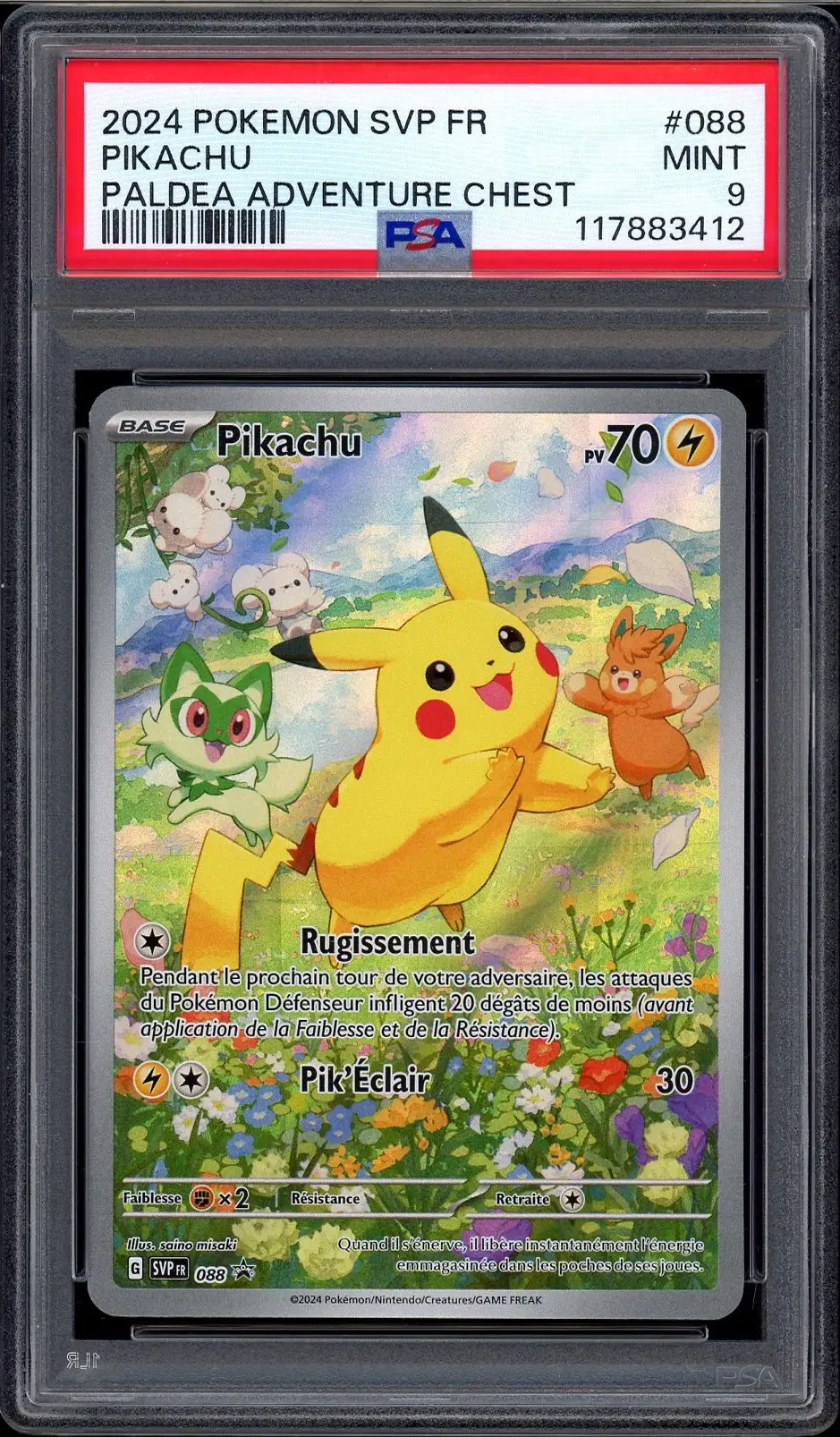 PSA 9 Pikachu