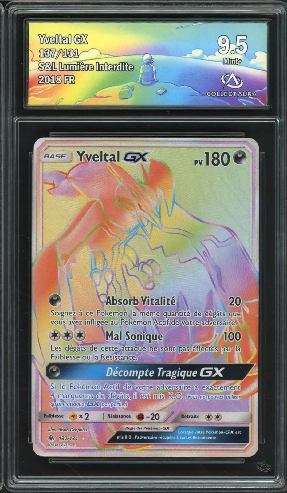 CA 9.5 Yveltal Gx Rainbow