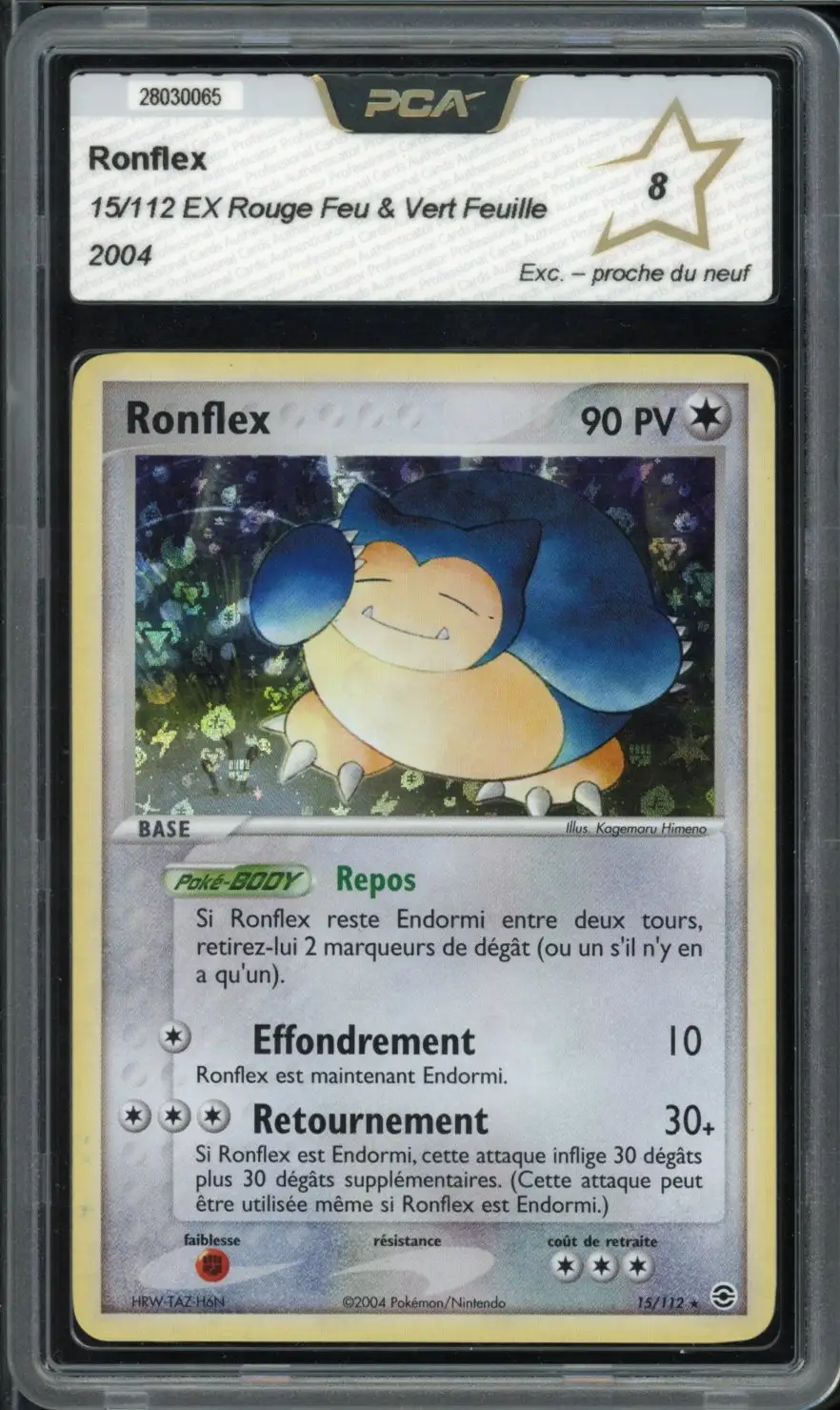 PSA 9 Snorlax Holo