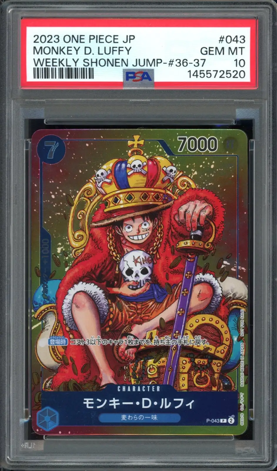PSA 10 Monkey D. Luffy
