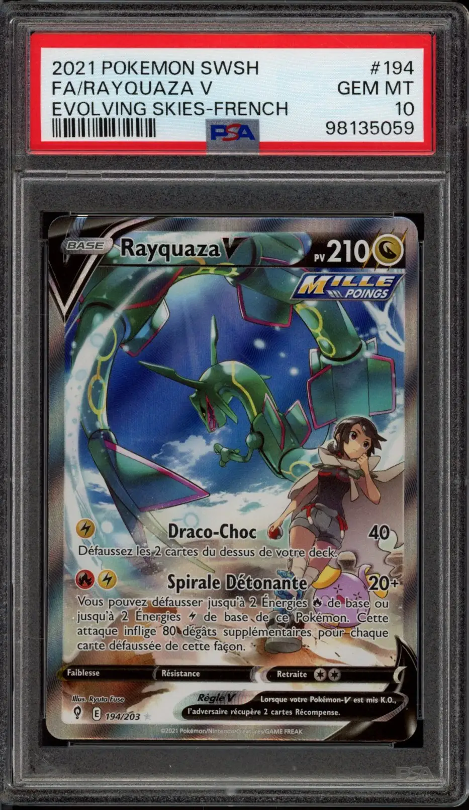 PSA 10 Rayquaza V