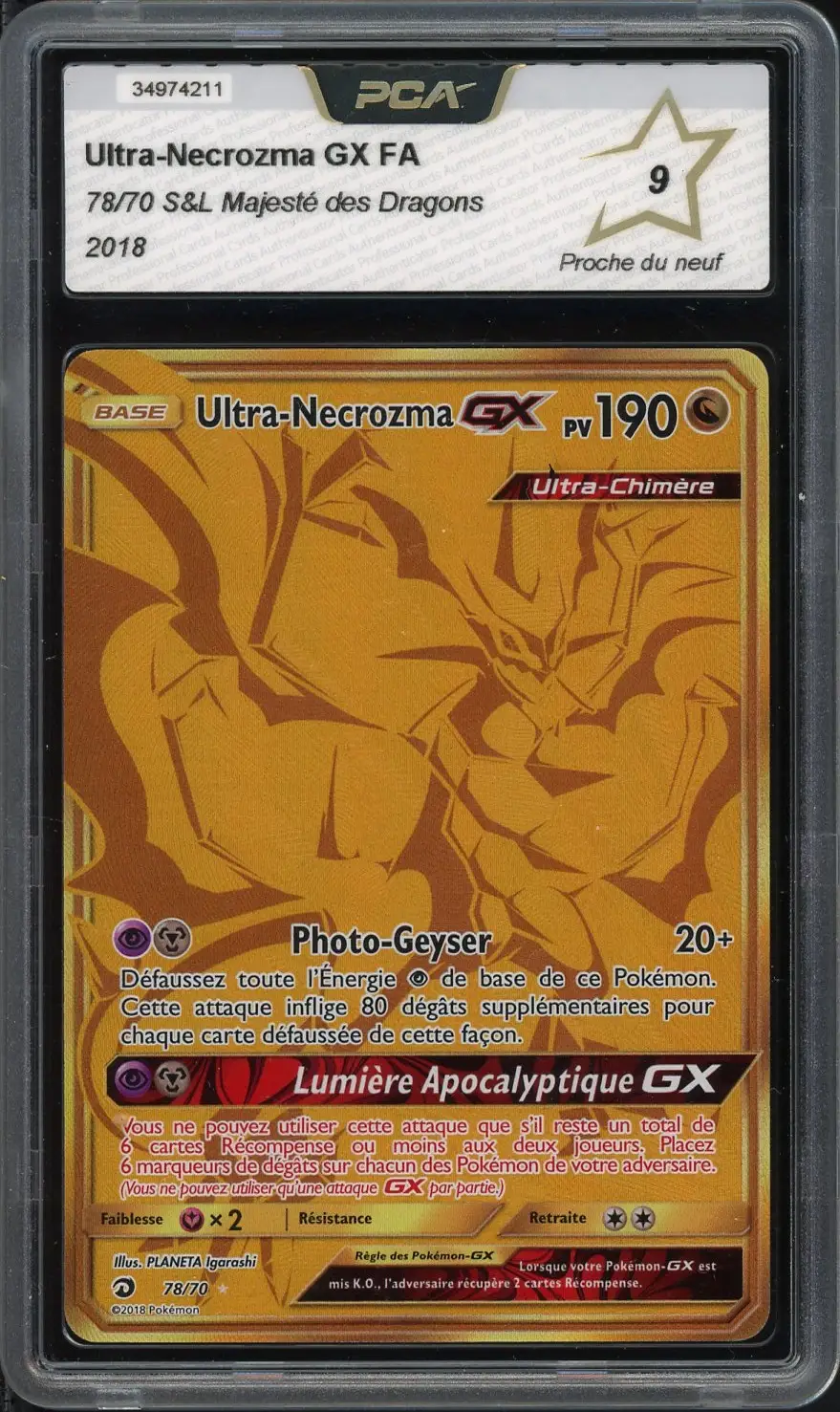 PCA 9 Ultra Necrozma Gx