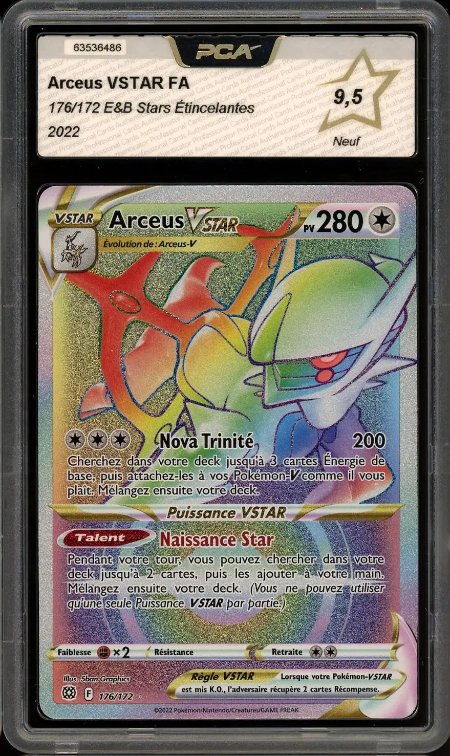PCA 9.5 Arceus VStar Rainbow