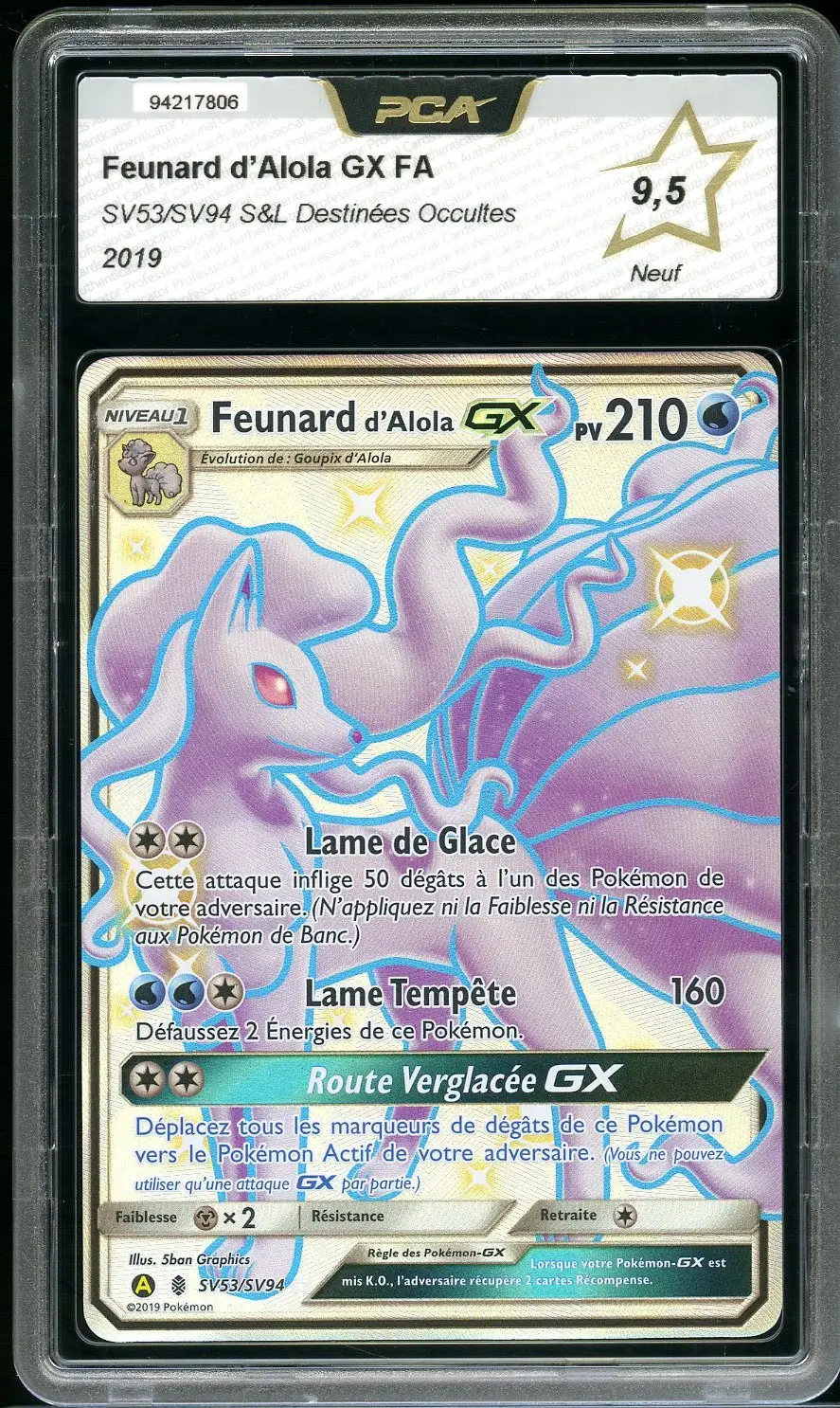 PCA 9.5 Feunard d'Alola Gx Shiny