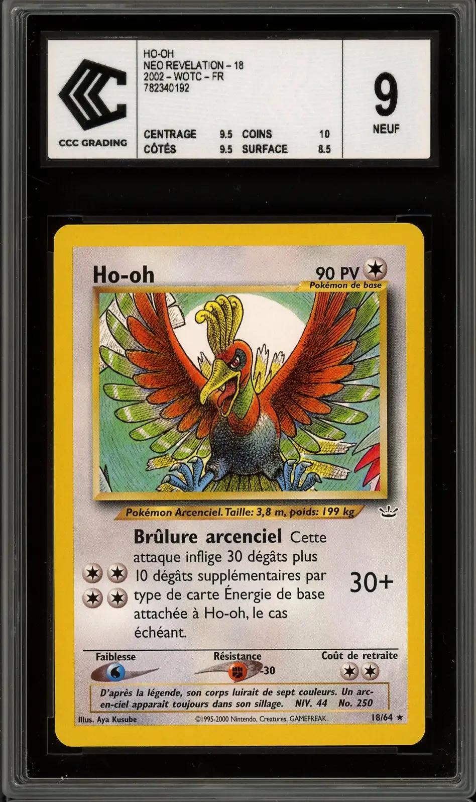 PSA 9 Ho-Oh Ex