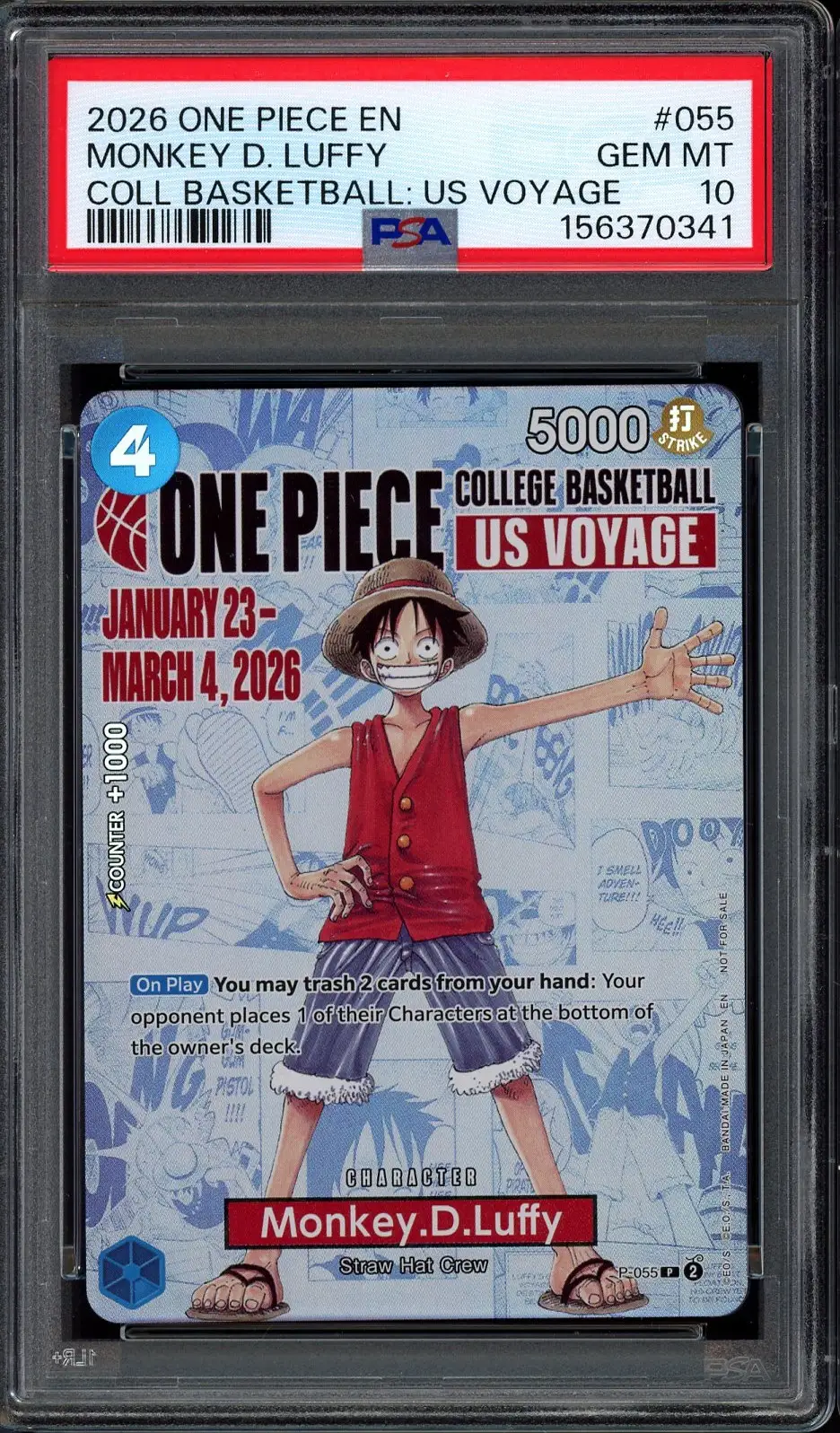 PSA 10 Monkey.D.Luffy Stamp