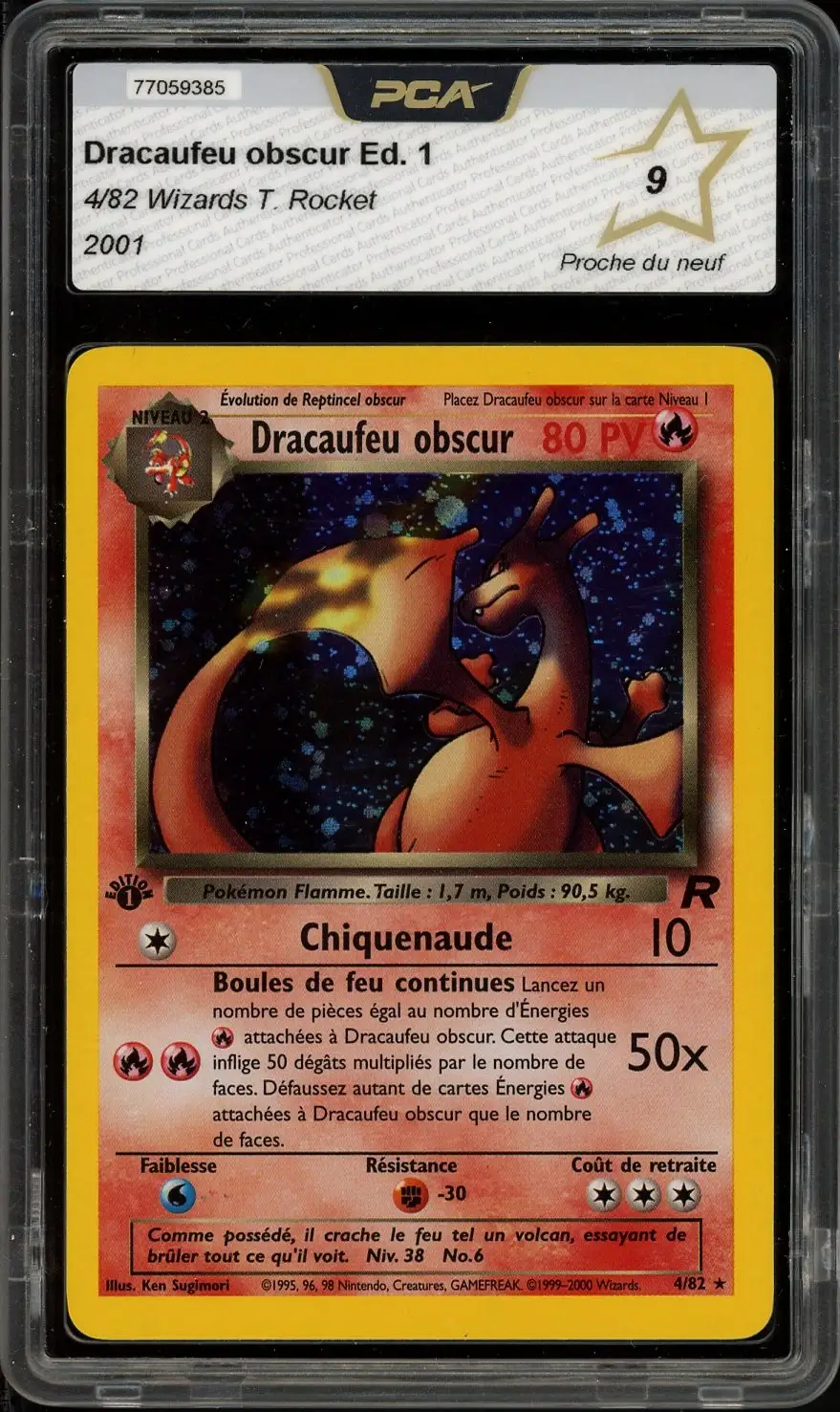 PCA 9 Dracaufeu Obscur Holo
