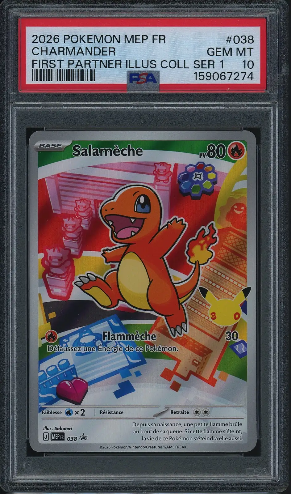 PSA 10 Salamèche