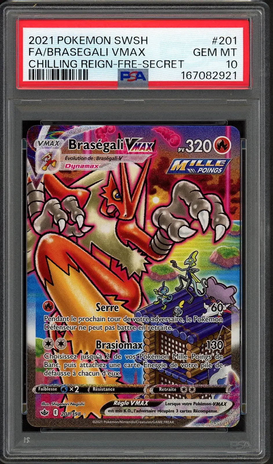 PSA 10 Braségali VMax