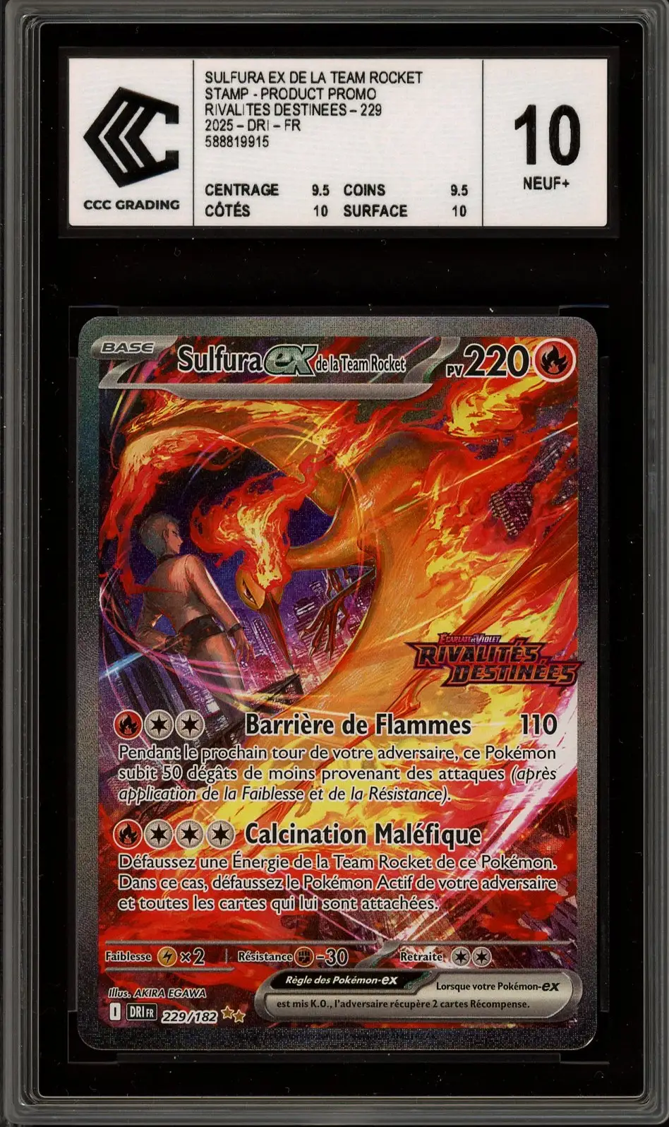 CCC 10 Sulfura Ex de la Team Rocket Stamp