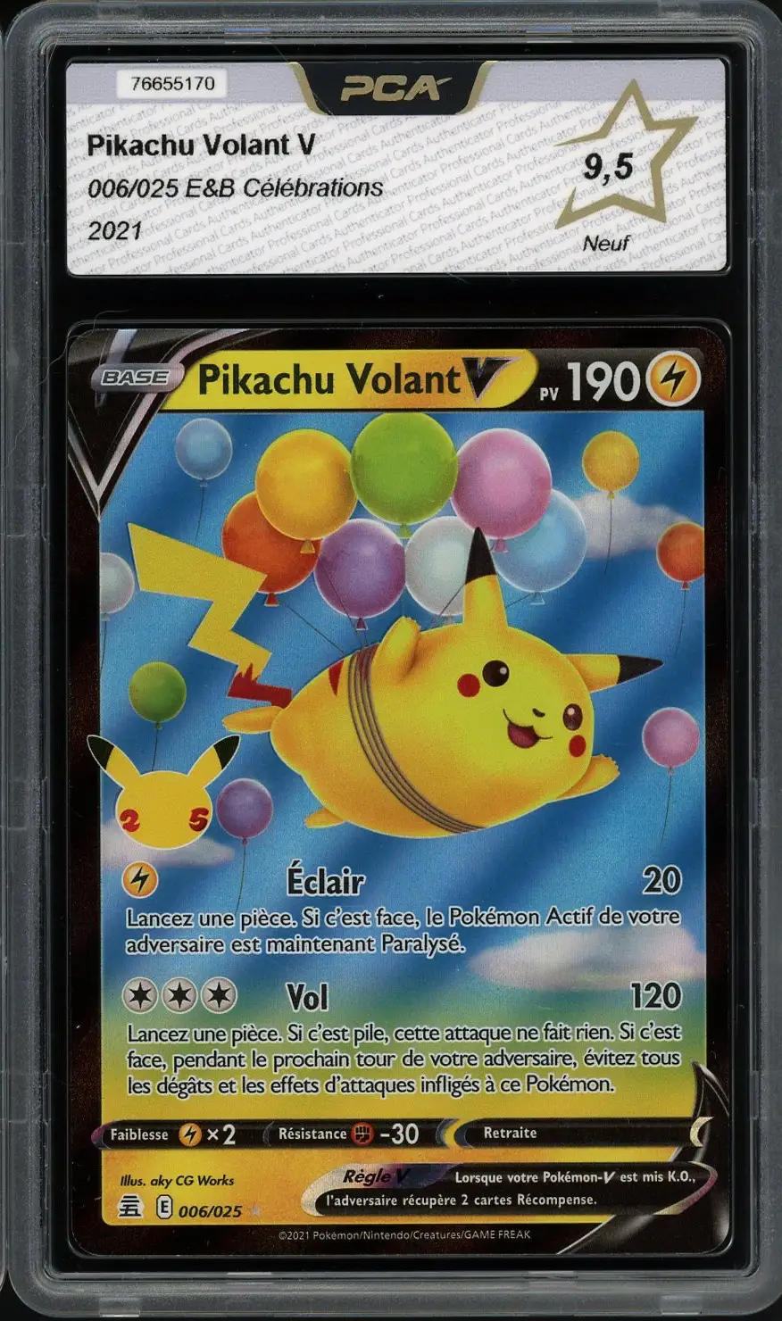 PCA 9.5 Pikachu Volant V