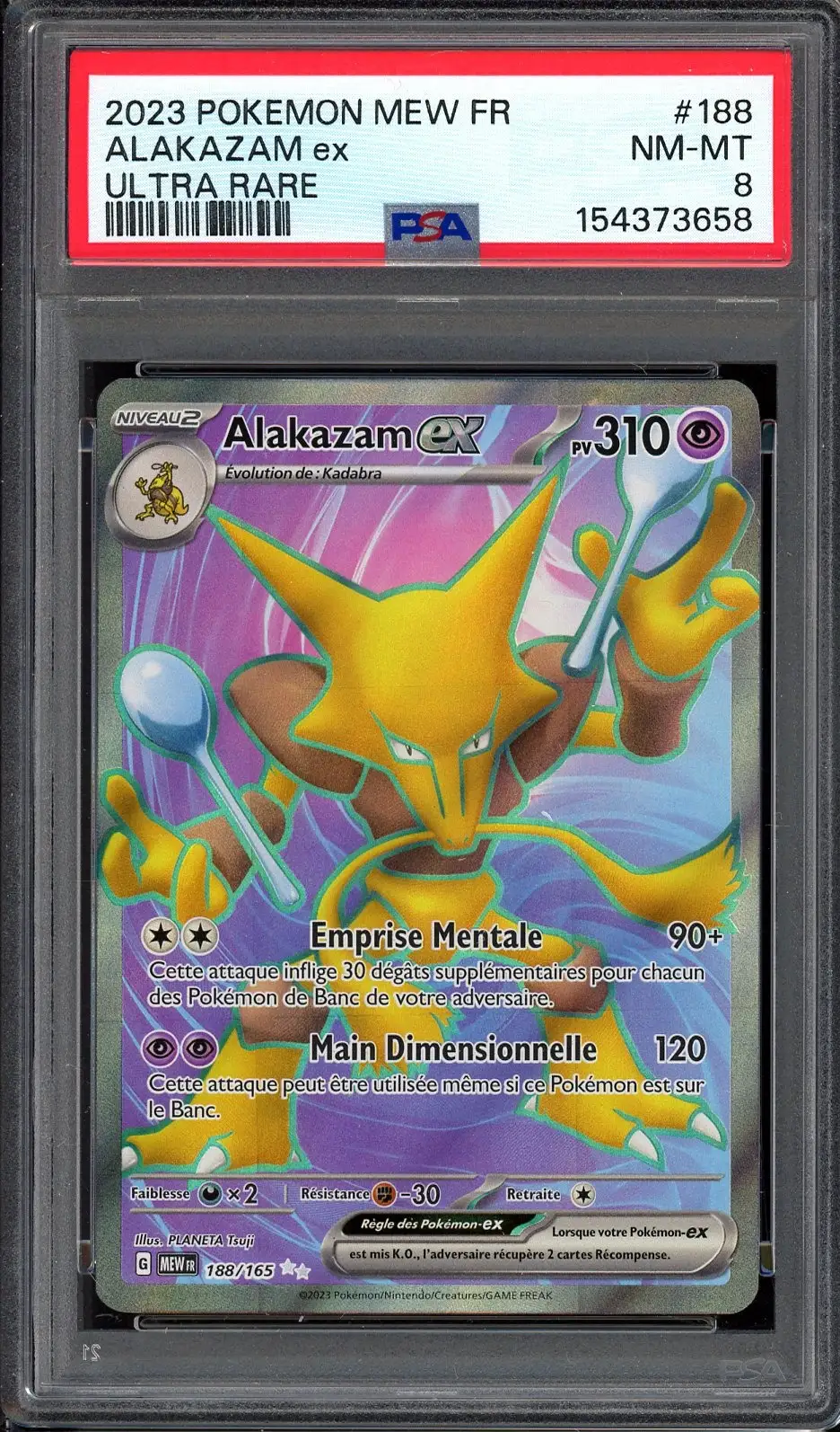 PSA 8 Alakazam Ex