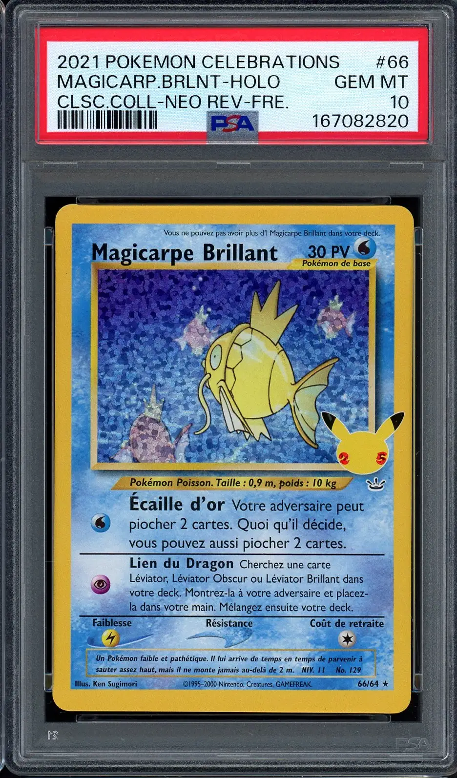 PSA 10 Magicarpe Brillant