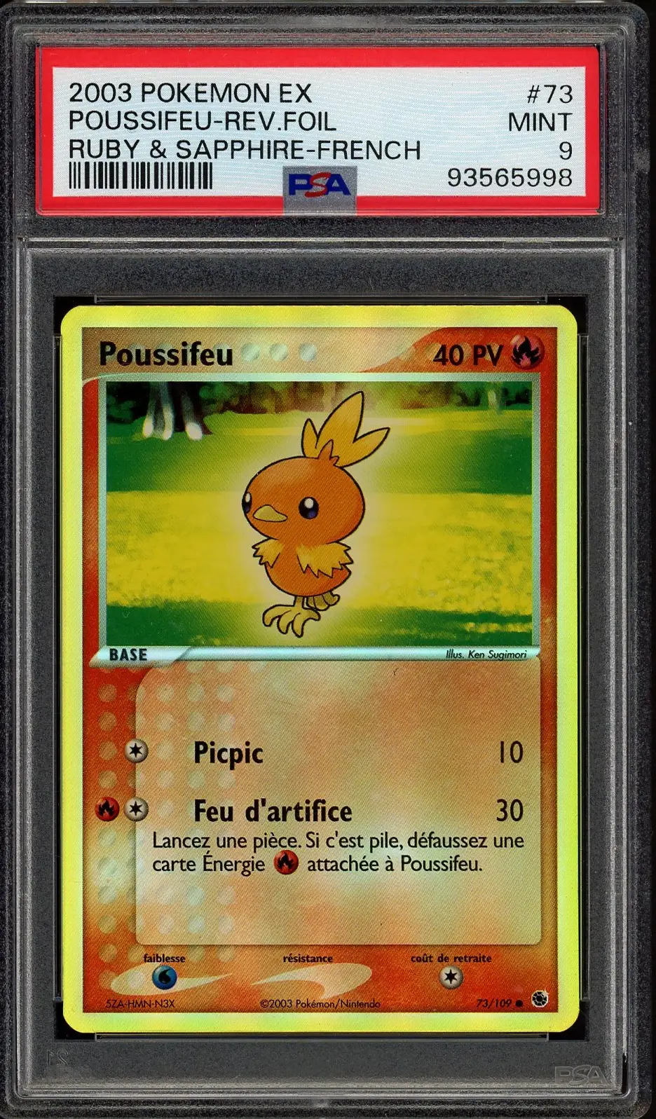 PSA 9 Poussifeu Reverse